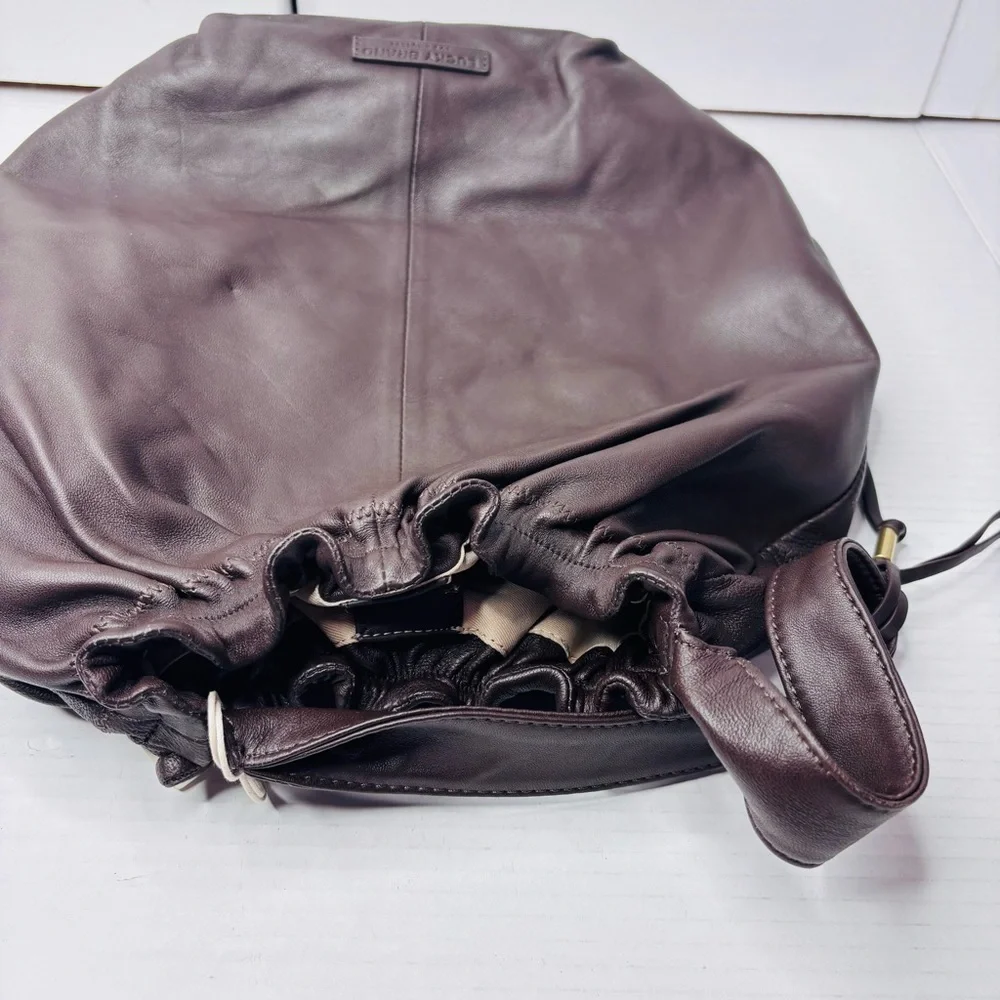 New LUCKY BRAND Chocolate Alva Hobo Shoulder Leather Bag